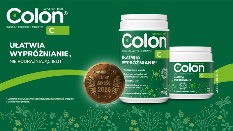 Colon® C z brązowym godłem Konsumenckiego Lidera Jakości 2025