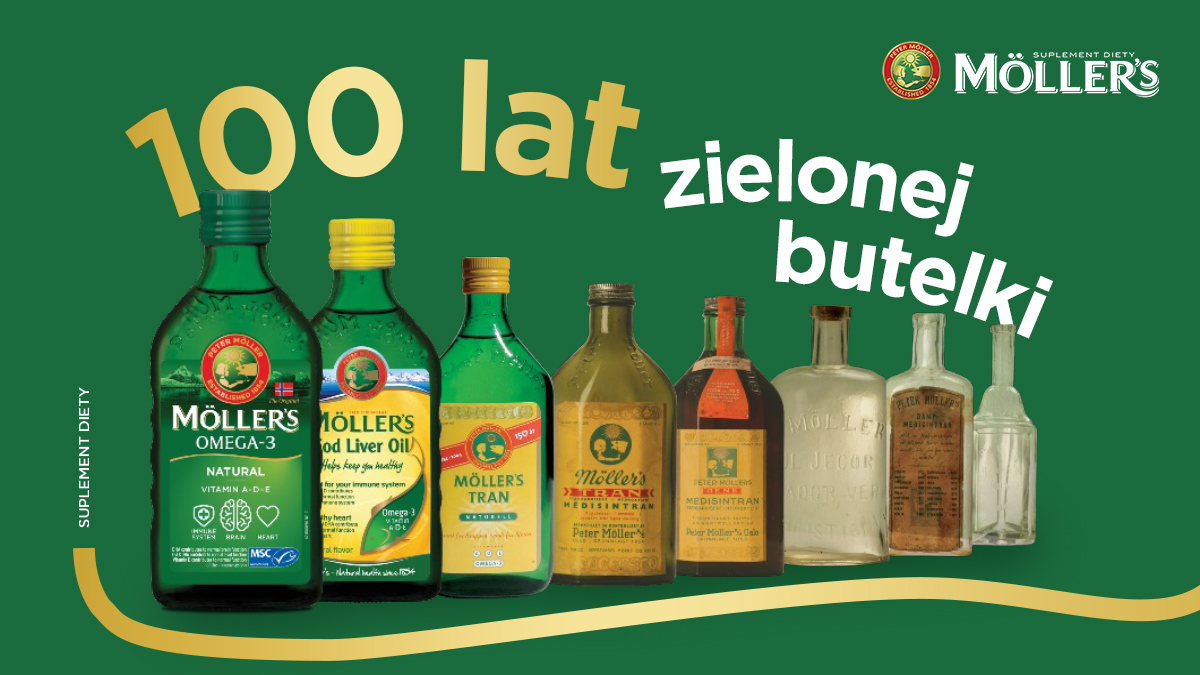 100 lat zielonej butelki Möller’s® – symbol jakości i troski o zdrowie